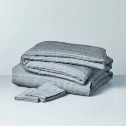 3pc Pickstich Stripe Comforter Bedding Set - Hearth & Hand™ With Magnolia -Safavieh Store GUEST 69f08584 a2a0 4e6a 87e7 8f54dbd17a85