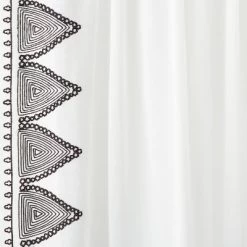 1pc Light Filtering Diamond Border Window Curtain Panel White - Opalhouse™ Designed With Jungalow™ -Safavieh Store GUEST 6a1227ec a22c 4a58 b5cd ea3e9bda3f45