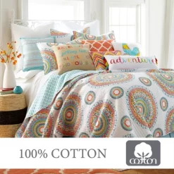 Mayla Medallion Quilt And Pillow Sham Set - Levtex Home -Safavieh Store GUEST 6e54a96b d6af 4b3d 8915 a891c6cb91bd