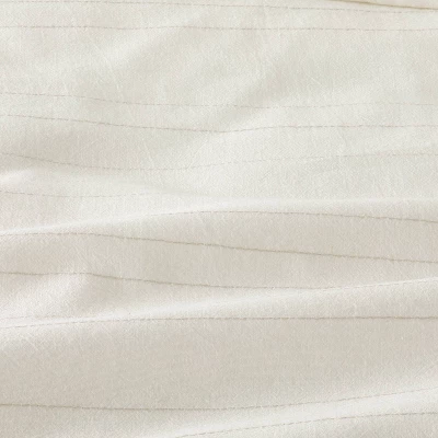 Fine Stripe Duvet & Sham Set Twilight Taupe/Sour Cream - Hearth & Hand™ With Magnolia 3 Fine Stripe Duvet & Sham Set Twilight Taupe/Sour Cream - Hearth & Hand™ With Magnolia