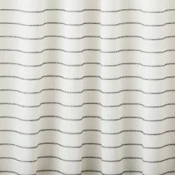 Blanket Stitch Curtain Panel Dark Gray/Cream - Hearth & Hand™ With Magnolia