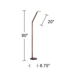 Possini Euro Design Magnum Modern Task Floor Lamp 61" Tall French Bronze Brown Metal LED Adjustable For Living Room Reading Bedroom Office House Home -Safavieh Store GUEST 7e5da65c 8cda 428e 8445 14e1b6f5eaa2