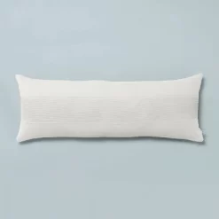 16"x42" Slub Center Stripe Oversized Lumbar Bed Pillow - Hearth & Hand™ With Magnolia 14 16"x42" Slub Center Stripe Oversized Lumbar Bed Pillow - Hearth & Hand™ With Magnolia -Safavieh Store GUEST 7e84e8bd 4cb9 42c8 ace3 f88b538c2fb8