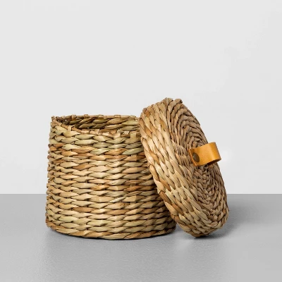 Woven Bath Storage Canister Beige - Hearth & Hand™ With Magnolia 3 Woven Bath Storage Canister Beige - Hearth & Hand™ With Magnolia