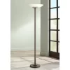 Possini Euro Design Meridian Light Blaster Modern Torchiere Floor Lamp 72" Tall Oil Rubbed Bronze LED Frosted Glass Shade For Living Room Bedroom Home -Safavieh Store GUEST 834f65d6 48a5 47f0 9e8e de4b7623b483