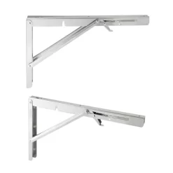 Built Industrial 2 Pack Folding L Wall Shelf Bracket, 10 Inch Collapsible Hardware With Locking Hinge For Garage Shelves, Holds 120lbs -Safavieh Store GUEST 83f6e7b8 fccf 4bd4 b6b4 1f03080a68cb