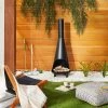 Wood Burning Outdoor Metal Fire Pit Chimenea Black - Hearth & Hand™ With Magnolia -Safavieh Store GUEST 889681dc 4ca2 4766 9df7 8e310935d64d
