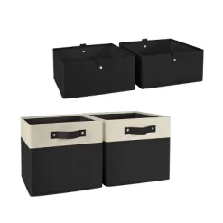 2pc Kids' 10.5" Two-Toned Folding Storage Bin Set - RiverRidge Home -Safavieh Store GUEST 8933e176 15f2 4b4f 88be 21c5a3bb4e55