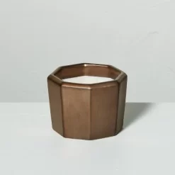 Octagonal Ceramic Cashmere & Suede Fall Jar Candle Metallic Bronze - Hearth & Hand™ With Magnolia -Safavieh Store GUEST 8d3191e0 b160 4eec bea1 9822c9fa9e34