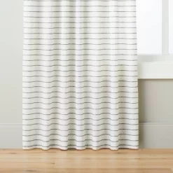 Blanket Stitch Curtain Panel Dark Gray/Cream - Hearth & Hand™ With Magnolia -Safavieh Store GUEST 8eb55d3a 3f69 4b5c 90cd 64f194ddc50b
