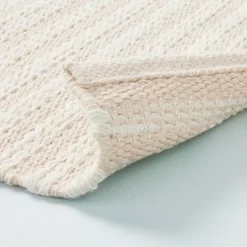 Textured Stripe Indoor/Outdoor Woven Area Rug Beige/Cream - Hearth & Hand™ With Magnolia -Safavieh Store GUEST 925d7728 e4f3 4810 930a a2a2166b743a