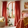 1pc Light Filtering Velvet Macrame Trim Window Curtain Panel Burnt Orange - Opalhouse™ Designed With Jungalow™ -Safavieh Store GUEST 92dfaf13 4813 4967 a623 6cda6de279dc
