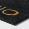 1'6"x2'6"/18"x30" Hello Doormat Black - Project 62™ -Safavieh Store GUEST 949217df 1079 4897 898a f20189ef9522