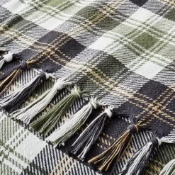 Tartan Fall Plaid Woven Throw Blanket Green/Cream/Khaki/Gray - Hearth & Hand™ With Magnolia -Safavieh Store GUEST 95971c60 5a34 4c2c 8ca6 ea67db50d411