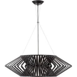 Possini Euro Design Planet Black Large Pendant Light 31 1/2" Wide Mid Century Modern White Glass For Dining Room House Foyer Kitchen Island Entryway -Safavieh Store GUEST 95d4f1e4 6e98 4618 b7e9 1708c75555bc
