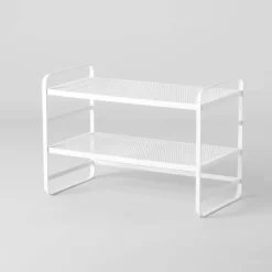 2 Tier Shoe Rack Metal Mesh - Brightroom™ -Safavieh Store GUEST 97469fbe 60a1 4d79 b7f6 0432247cf2d3