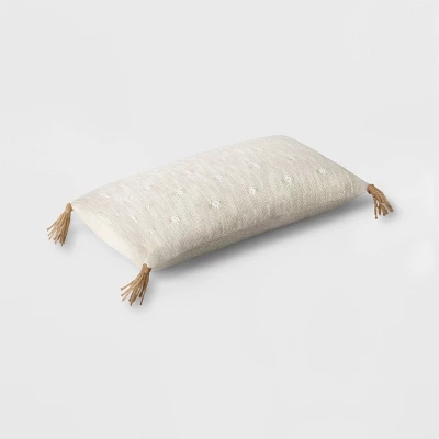 Oversize Woven Jacquard Lumbar Throw Pillow With Tassels - Threshold™ 4 Oversize Woven Jacquard Lumbar Throw Pillow With Tassels - Threshold™ - Image 2