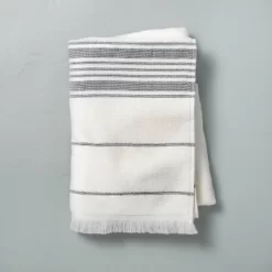Multistripe Bath Towels Cream/Gray - Hearth & Hand™ With Magnolia -Safavieh Store GUEST a3ab88f0 8654 425b a1f7 f62caee554f1