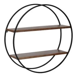 24" Diameter Sequoia Wood And Metal Round Wall Shelf - Kate & Laurel All Things Decor 20 24" Diameter Sequoia Wood And Metal Round Wall Shelf - Kate & Laurel All Things Decor -Safavieh Store GUEST a3fb1e05 6807 4381 baff 5fe72a0f94e9