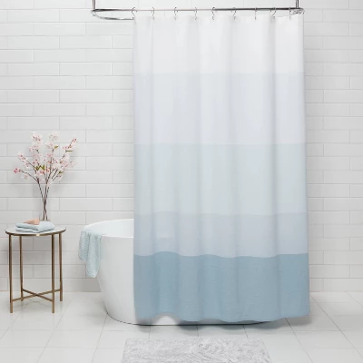 Shower Curtain Ombre Aqua - Threshold™ 3 Shower Curtain Ombre Aqua - Threshold™