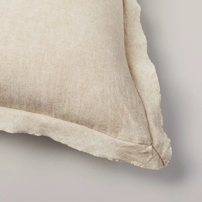 26"x26" Linen Blend Euro Bed Pillow - Hearth & Hand™ With Magnolia 5 26"x26" Linen Blend Euro Bed Pillow - Hearth & Hand™ With Magnolia - Image 3