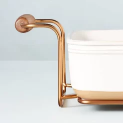 4.25qt Oven-to-Table Stoneware Baking Dish With Cradle Carrier Cream/Clay - Hearth & Hand™ With Magnolia -Safavieh Store GUEST a6a6fc4c f8f3 4913 a404 ef592b5d98a2