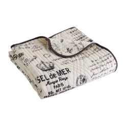 Histoire Script Quilted Throw - Levtex Home 7 Histoire Script Quilted Throw - Levtex Home -Safavieh Store GUEST ab0430d0 1029 4622 899a e3a0e0db2709