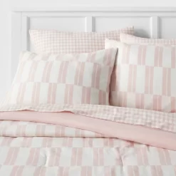 Dash Stripe Printed Microfiber Reversible Comforter & Sheets Set Ivory/Light Pink - Room Essentials™ 15 Dash Stripe Printed Microfiber Reversible Comforter & Sheets Set Ivory/Light Pink - Room Essentials™ -Safavieh Store GUEST ac0a9151 59d8 4418 8479 375cfa7c9efe