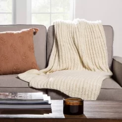 Chunky Knit Reversible Throw Blanket - Threshold™ 17 Chunky Knit Reversible Throw Blanket - Threshold™ -Safavieh Store GUEST b04cf30c e385 47a6 b25b 6cea8b96bae5