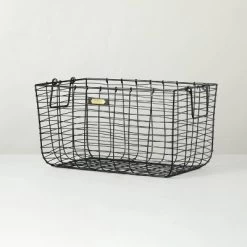 Wire Storage Basket Black - Hearth & Hand With Magnolia -Safavieh Store GUEST b22a1734 78e8 485f ac33 f45b9366683c
