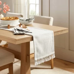 Pebble Textured Woven Table Runner - Hearth & Hand⢠With Magnolia
