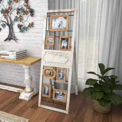 Wood 6 Slot Wall Photo Frame With Floor Stand Brown - Olivia & May 31 Wood 6 Slot Wall Photo Frame With Floor Stand Brown - Olivia & May -Safavieh Store GUEST b540e4d7 9fd9 4e38 b76b 251ffd7c0f50