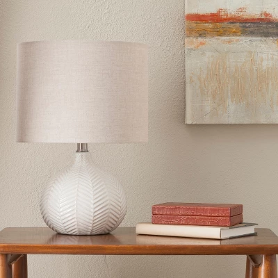 Textured Ceramic Accent Lamp Cream - Threshold 3 Textured Ceramic Accent Lamp Cream - Threshold
