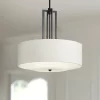 Possini Euro Design Sundry Semi Gloss Black Drum Pendant Chandelier 24" Wide Modern Double Shade 4-Light Fixture For Dining Room Foyer Kitchen Island -Safavieh Store GUEST bb68613d dd63 4d18 92fa 827cb10cecd8