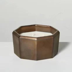 Octagonal Ceramic Cashmere & Suede Fall Jar Candle Metallic Bronze - Hearth & Hand™ With Magnolia -Safavieh Store GUEST bb6f1e7c 11d2 4ed8 a084 2f6573d24c6b 1
