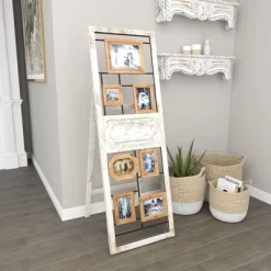 Wood 6 Slot Wall Photo Frame With Floor Stand Brown - Olivia & May 27 Wood 6 Slot Wall Photo Frame With Floor Stand Brown - Olivia & May -Safavieh Store GUEST bc5988de baeb 4c22 8cf7 08eb2dc87c1a