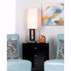 360 Lighting Floating Rectangle Modern Table Lamp 30" Tall Black Metal Open Frame White Fabric Box Shade For Bedroom Living Room Bedside Nightstand 13 360 Lighting Floating Rectangle Modern Table Lamp 30" Tall Black Metal Open Frame White Fabric Box Shade For Bedroom Living Room Bedside Nightstand -Safavieh Store GUEST bc833856 be0b 40a8 a477 cb279adafaa8