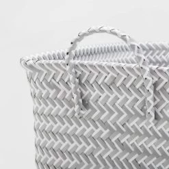 Large Woven Rectangular Storage Basket Gray/White - Brightroom™ 7 Large Woven Rectangular Storage Basket Gray/White - Brightroom™ -Safavieh Store GUEST bce17d56 35c5 4378 8313 a7ea3d09108e