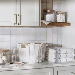 Wire & Fabric Laundry Hamper Sour Cream - Hearth & Hand™ With Magnolia 10 Wire & Fabric Laundry Hamper Sour Cream - Hearth & Hand™ With Magnolia -Safavieh Store GUEST bd1a9ff9 9efb 4e55 9efa 921125c2aa2d