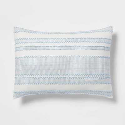 8pc Clipped Jacquard Stripe Comforter Bedding Set - Threshold™ 8 8pc Clipped Jacquard Stripe Comforter Bedding Set - Threshold™ - Image 6