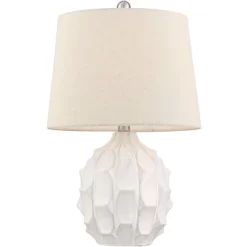 360 Lighting Ellen 21" High Sculptured Small Mid Century Modern Coastal Accent Table Lamp White Ceramic Single Living Room Bedroom Bedside Nightstand 15 360 Lighting Ellen 21" High Sculptured Small Mid Century Modern Coastal Accent Table Lamp White Ceramic Single Living Room Bedroom Bedside Nightstand -Safavieh Store GUEST cb631873 f72b 4b19 814c 5acd13c471b0