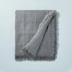 Textured Grid Lines Dobby Throw Blanket - Hearth & Hand™ With Magnolia -Safavieh Store GUEST cb98a223 dc0e 4790 9502 b7110d4862ba