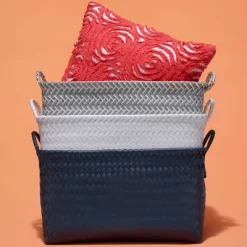Large Woven Rectangular Storage Basket Gray/White - Brightroom™ 9 Large Woven Rectangular Storage Basket Gray/White - Brightroom™ -Safavieh Store GUEST cd215ef1 5d21 4785 af9a 62ce1c37baa7