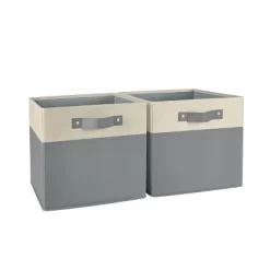 2pc Kids' 10.5" Two-Toned Folding Storage Bin Set - RiverRidge Home -Safavieh Store GUEST d0623022 fa1f 4111 a588 a87bdda80225