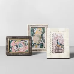 5" X 7" Scratched Bone Photo Frame Light Brown - Opalhouse™ -Safavieh Store GUEST d208eaa2 2cc2 41d8 828d 4840fa5472f7