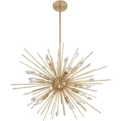 Possini Euro Design Janae Plated Gold Chandelier 29 1/2" Wide Modern Sputnik 12-Light Fixture For Dining Room House Foyer Kitchen Island Entryway -Safavieh Store GUEST d2ee25e0 8698 4b6a b1c0 66a5efef7c3f