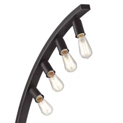 Franklin Iron Works Arcos Industrial Arc Floor Lamp 71" Tall Bronze Brown Metal Dimmable LED Decor For Living Room Reading Bedroom Office House Home -Safavieh Store GUEST d8d179b0 f393 4d09 ab70 5e59a74464b7