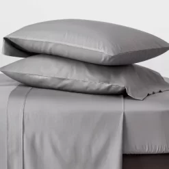800 Thread Count Solid Sheet Set - Threshold™