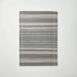 Wool Blend Variegated Stripe Area Rug Dark Gray - Hearth & Hand™ With Magnolia -Safavieh Store GUEST dfeaf7b3 fe91 42d0 a761 a75fb13a64e0