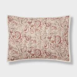 Voile Paisley Printed Quilt Sham Cream - Threshold™ -Safavieh Store GUEST e0f4f329 7b2b 4e95 8132 3a5419a69f2c